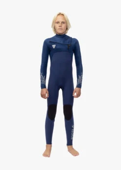 Vissla High Seas Boys Fire 4-3 Full Chest Zip Wetsuit