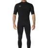 Vissla 7 Seas 2-2 Short Sleeve Full Back Zip Wetsuit -Urban Nomad MW2217FB BLK 1