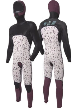 Vissla High Seas II 4-3 Full Hooded Chest Zip Wetsuit -Urban Nomad MW43UHHC 2 1