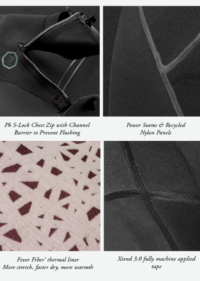 Vissla North Seas 4-3 Full Chest Zip Wetsuit 7 Vissla North Seas 4-3 Full Chest Zip Wetsuit - Image 5