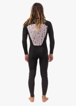 Vissla 7 Seas 4-3 Full Chest Zip Wetsuit - Black With Jade Logos -Urban Nomad MW43Y7FC BLK 13